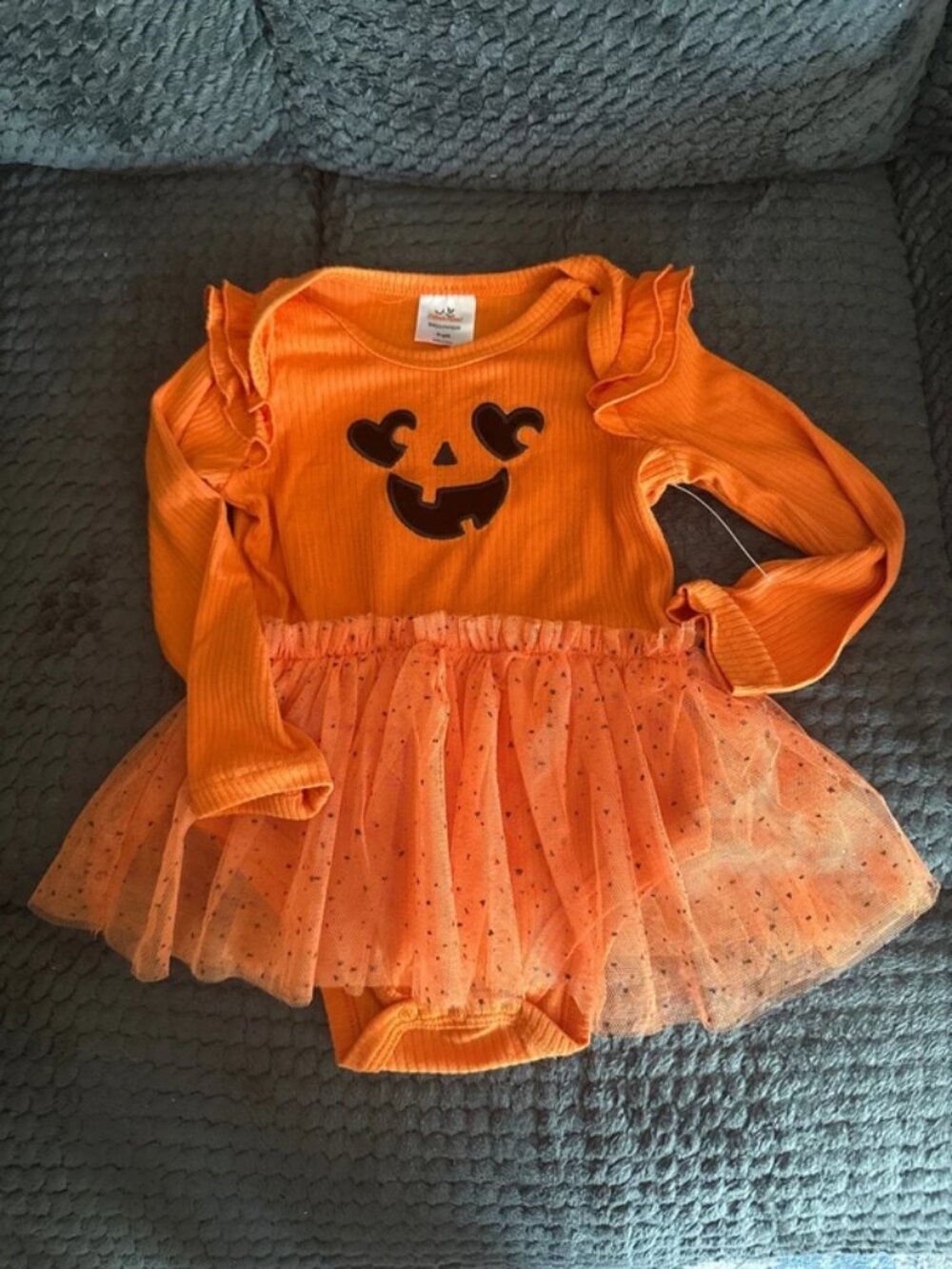 Girls Little Halloween Tutu Onesie